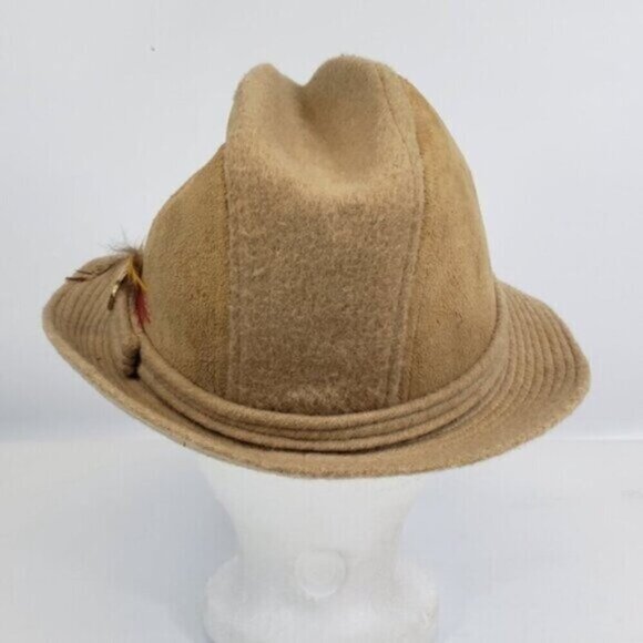 Biltmore Canada Wool Camel Hair Fedora Vintage 7 1/4 - Picture 4 of 13
